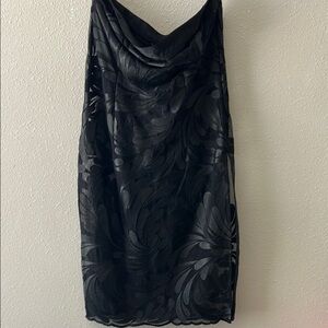 Bebe embroidered mesh tunic